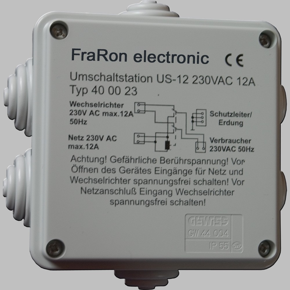 Wechselrichter 2200 Watt 12 V 230V mit FI von FRARON